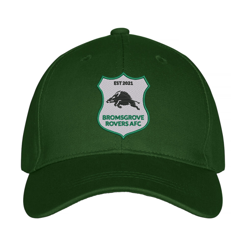 Premium baseball cap with club logo embroidered