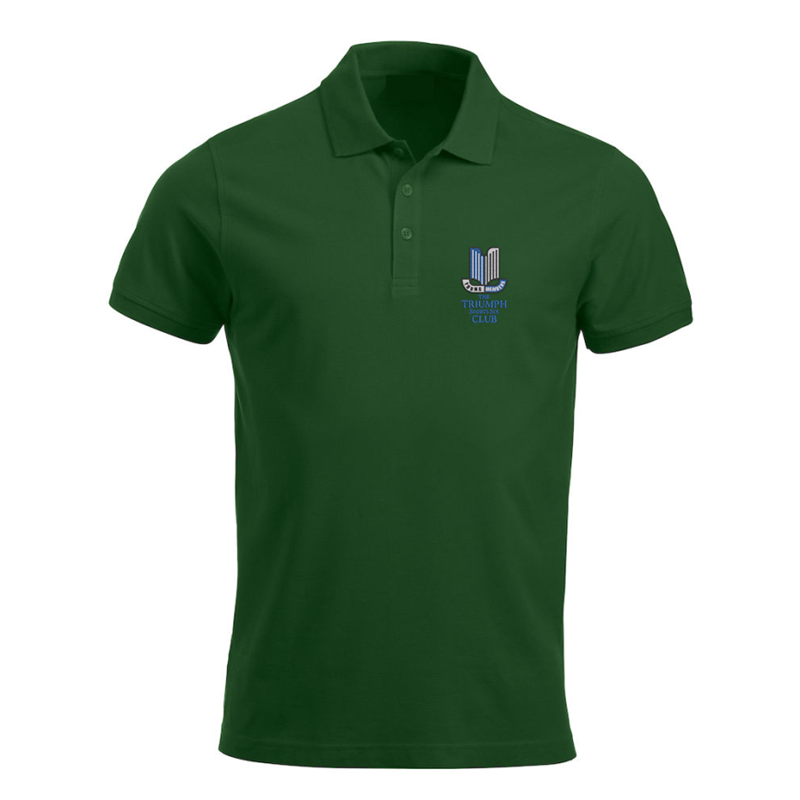 Please consult your AO for your preferred area colour Polyester/Cotton poloshirt with your choice of Triumph logo embroidered to the left breast. Colour text will be changed on dark colour garments to white.