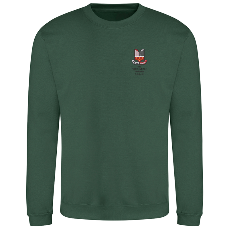 Please consult your AO for your preferred area colour Crew neck unisex sweatshirt, polyester/cotton fabric, embroidered with club logo of your choice. Colour text will be changed on dark colour garments to white.