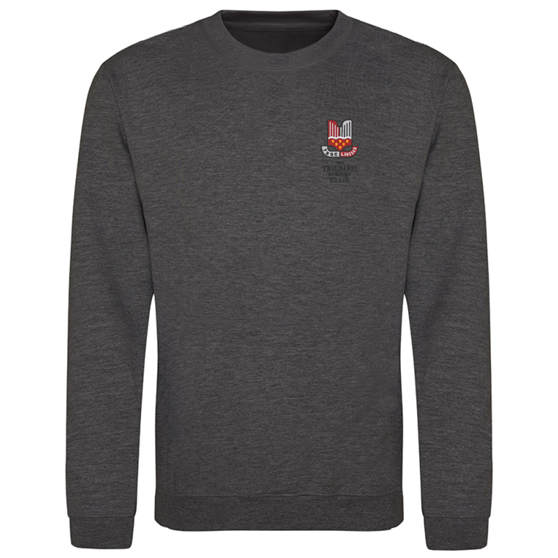 Please consult your AO for your preferred area colour Crew neck unisex sweatshirt, polyester/cotton fabric, embroidered with club logo of your choice. Colour text will be changed on dark colour garments to white.