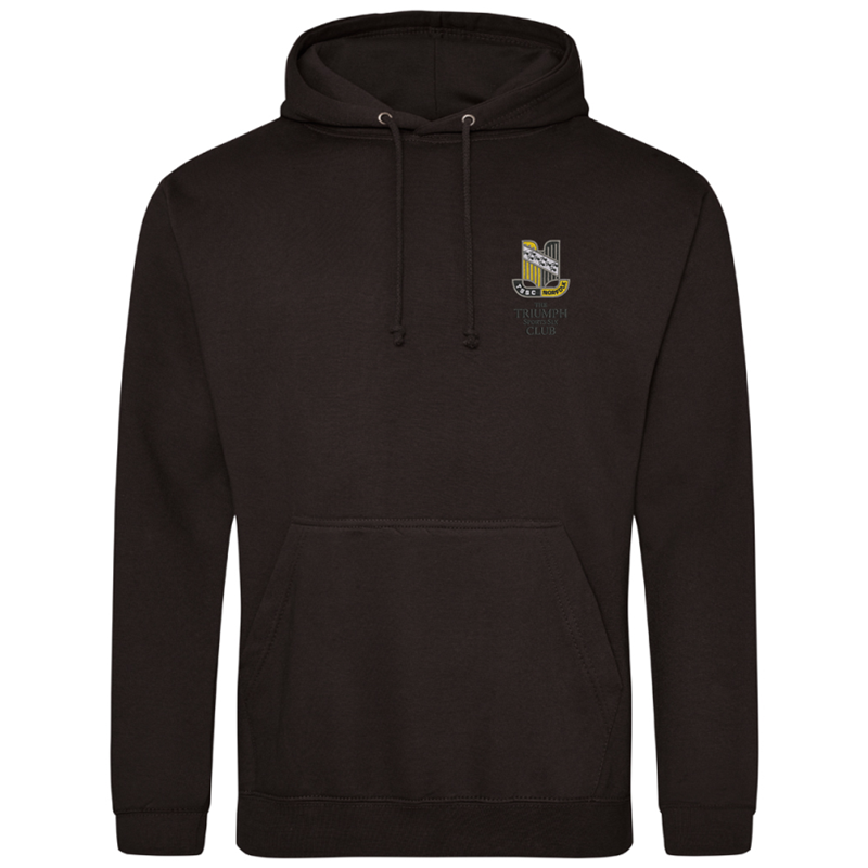 Please consult your AO for your preferred area colour Unisex hooded sweatshirt, polyester/cotton fabric, embroidered with club logo of your choice. Colour text will be changed on dark colour garments to white.