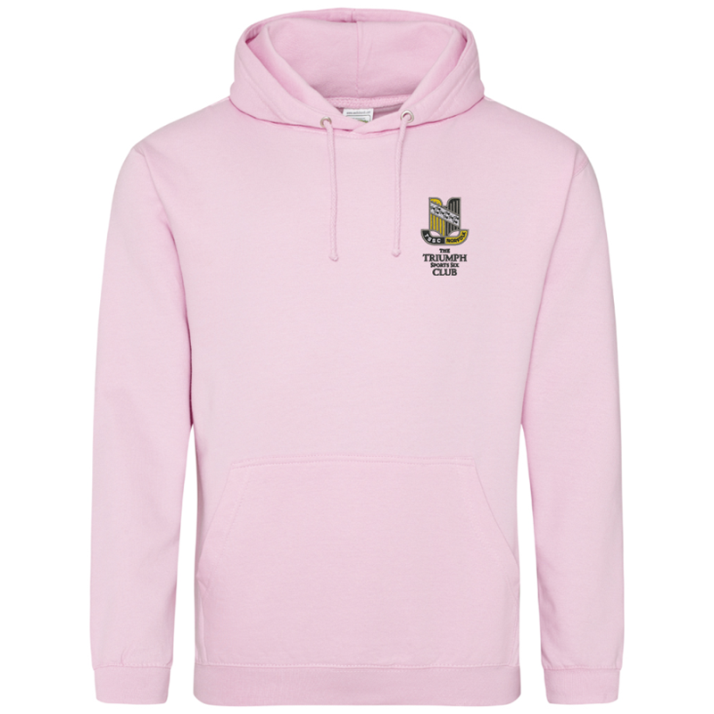 Please consult your AO for your preferred area colour Unisex hooded sweatshirt, polyester/cotton fabric, embroidered with club logo of your choice. Colour text will be changed on dark colour garments to white.