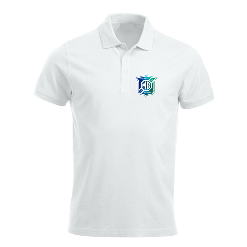 Polyester/Cotton poloshirt with your choice of logo printed to the left breast.