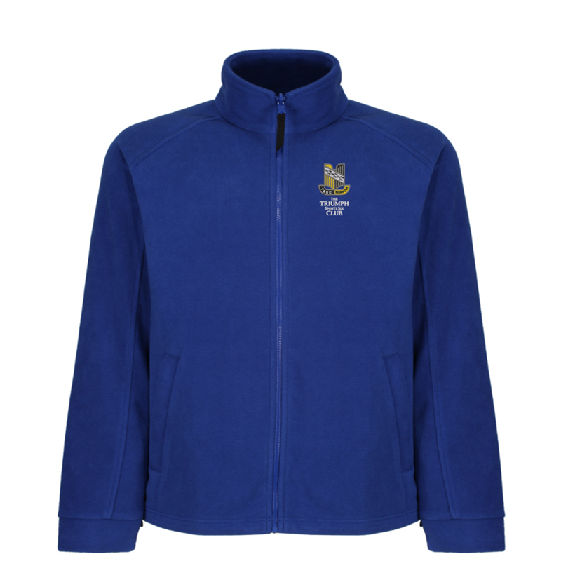 Please consult your AO for your preferred area colour Polar Fleece full zip jacket embroidered with club logo of your choice to left breast, thread colours of text changed to suit when required.
