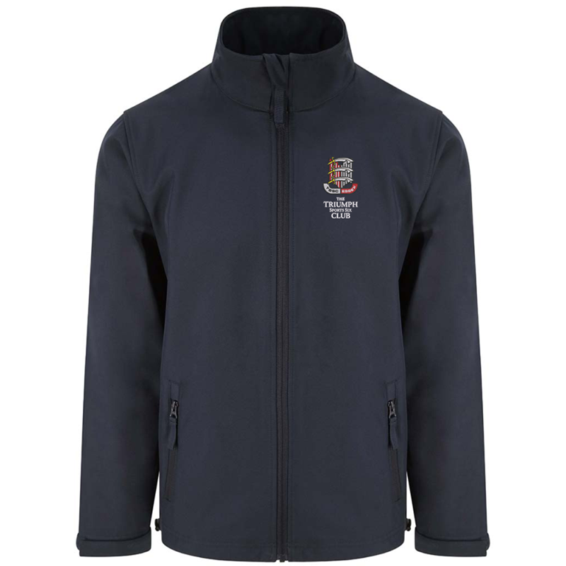 Please consult your AO for your preferred area colour Softshell full zip jacket embroidered with club logo of your choice to left breast, thread colours of text changed to suit when required.