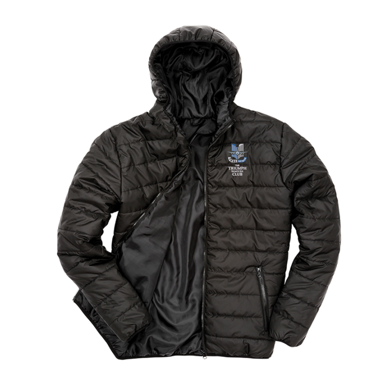 Please consult your AO for your preferred area colour Soft padded full zip jacket embroidered with club logo of your choice to left breast, thread colours of text changed to suit when required.