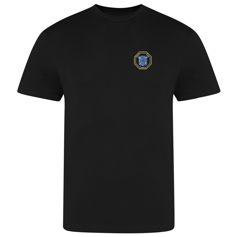 Cotton Crew neck T Shirt embroidered with logo of your choice to the left breast.