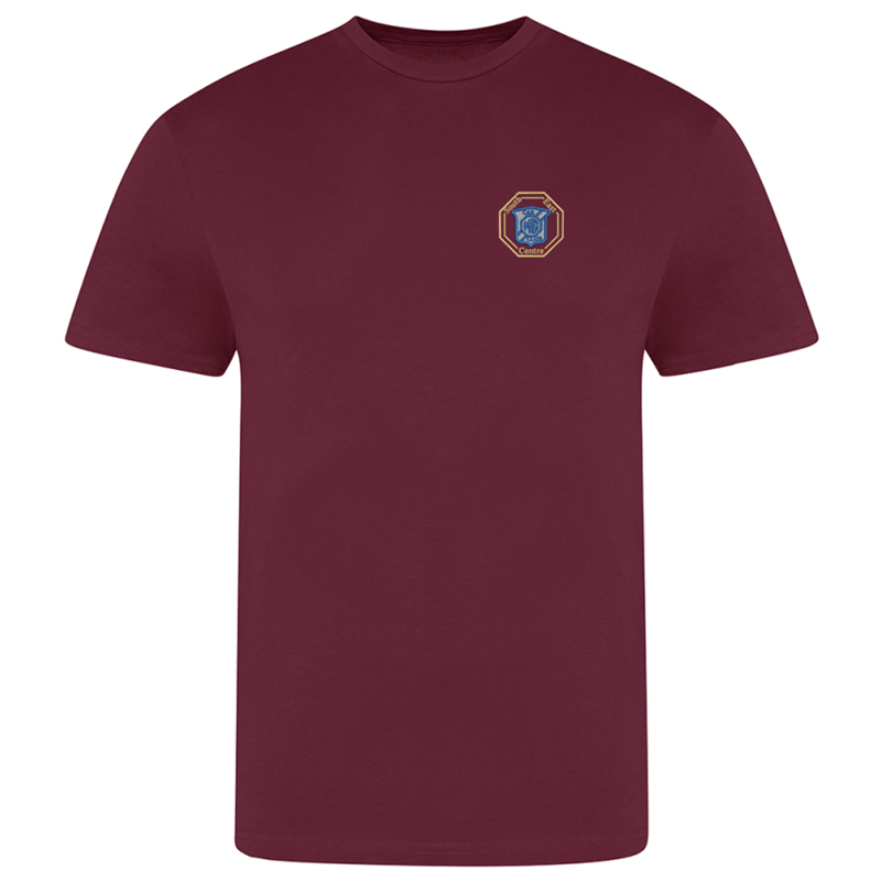Cotton Crew neck T Shirt embroidered with logo of your choice to the left breast.