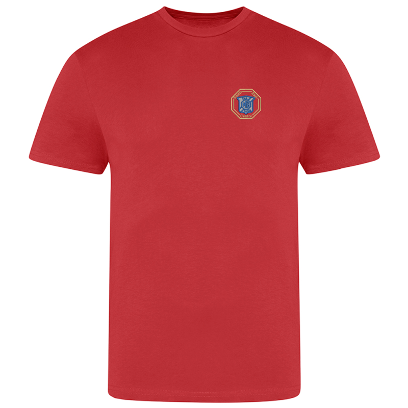 Cotton Crew neck T Shirt embroidered with logo of your choice to the left breast.