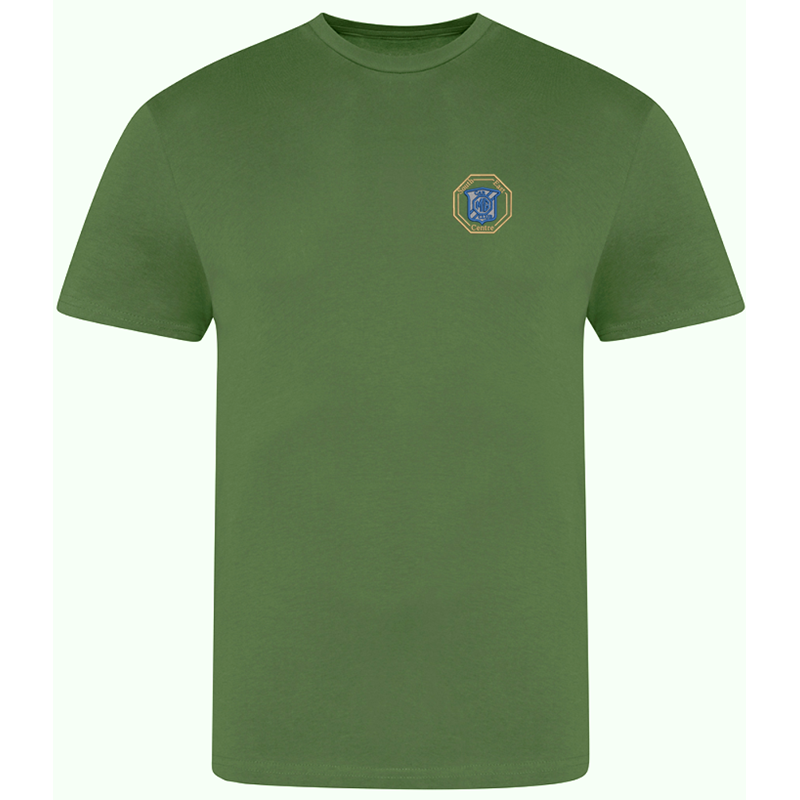Cotton Crew neck T Shirt embroidered with logo of your choice to the left breast.