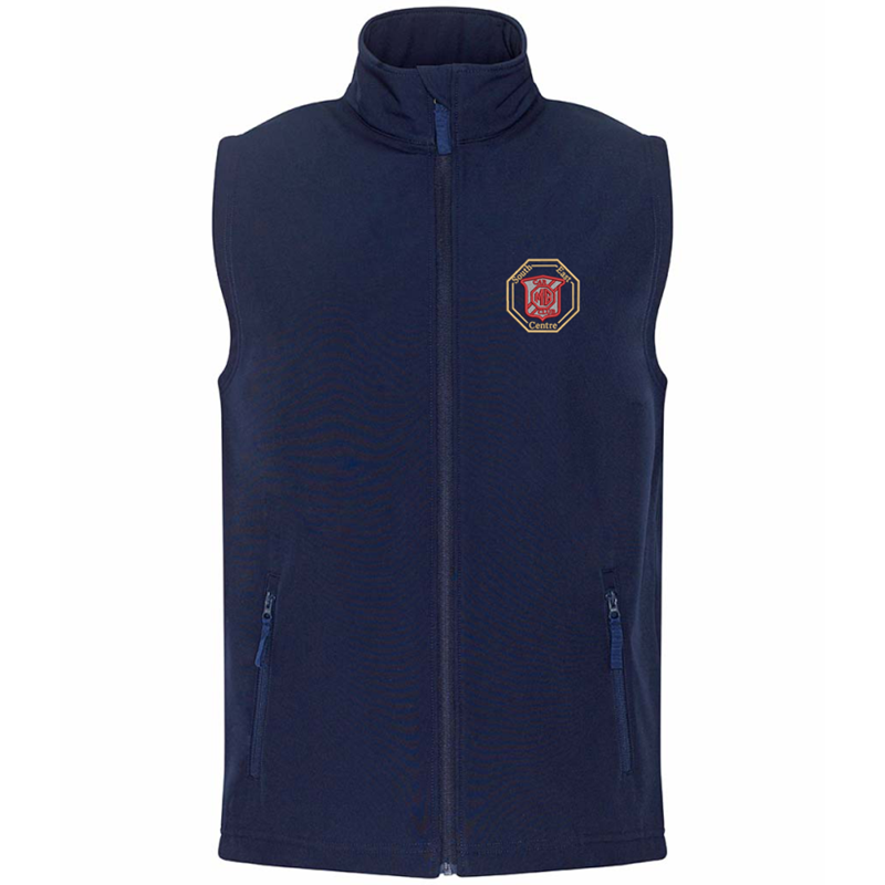 Waterproof Gilet with embroidered logo.