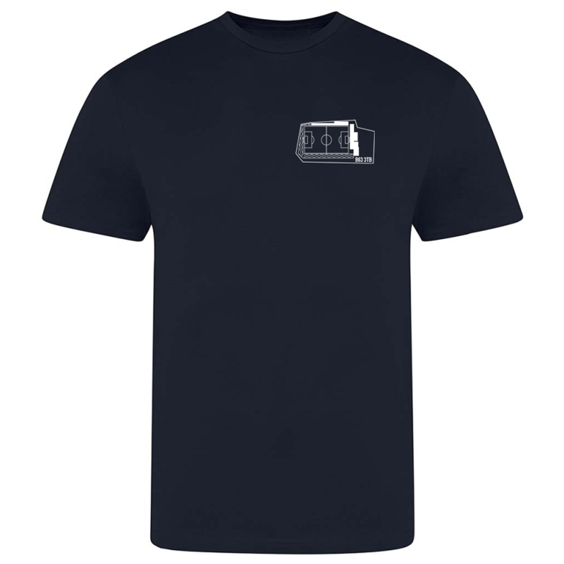 Premium cotton crew neck t shirt printed Stadium design. Available in Youths, Mens/Unisex and Ladies sizes.