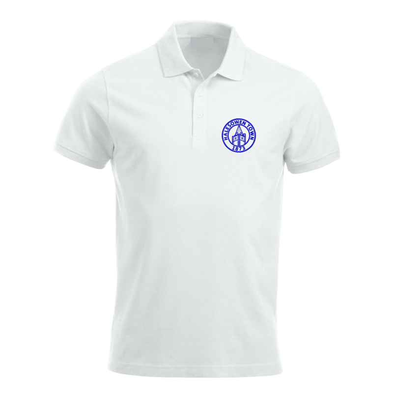 Polycotton poloshirt with embroidered club logo, sizes XSYouth, Unisex/Mens and Ladies fit.