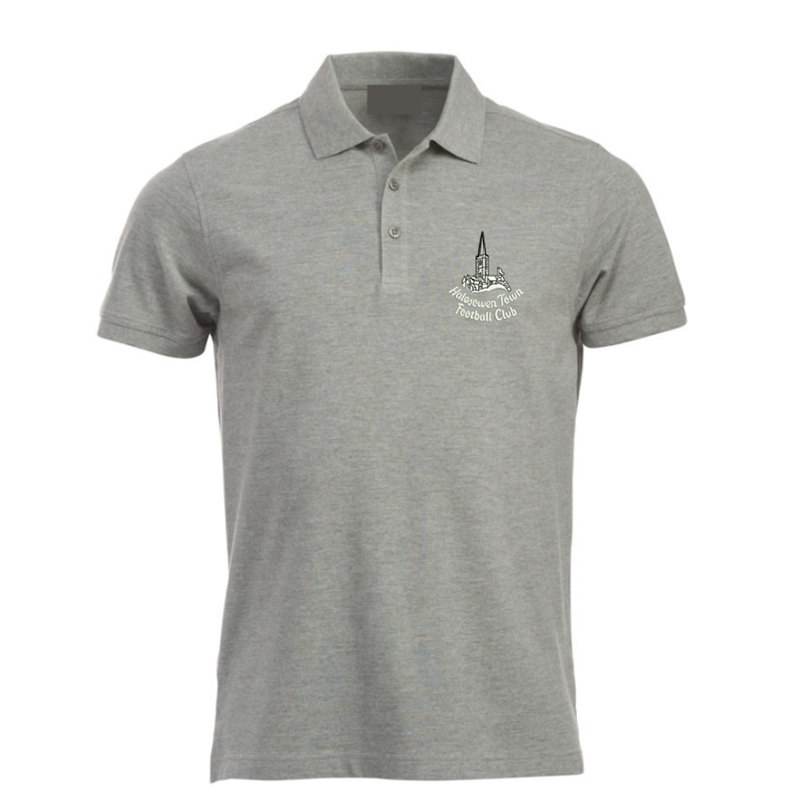 Polycotton poloshirt with embroidered club Church logo, sizes XSYouth, Unisex/Mens and Ladies fit.