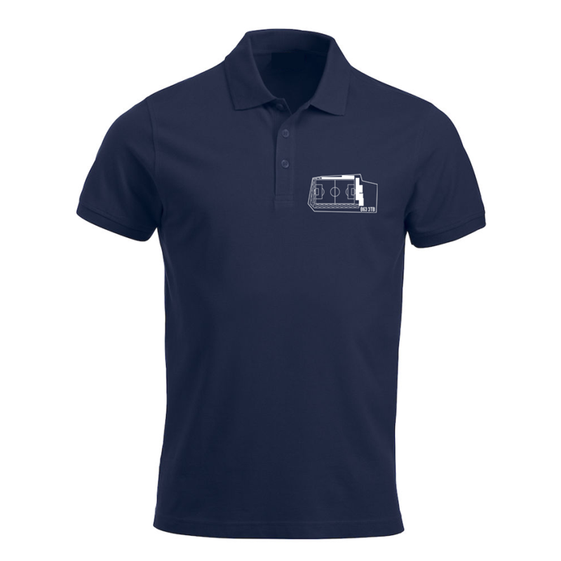 Polycotton poloshirt with printed with Stadium logo, sizes XSYouth, Unisex/Mens and Ladies fit.