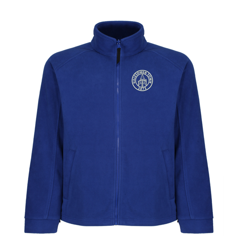 Premium fleece jacket, full zip, with club logo embroidered to left breast.