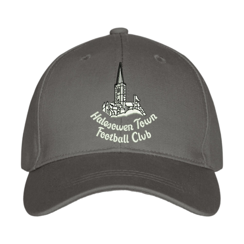 Premium cap embroidered with church logo to front.