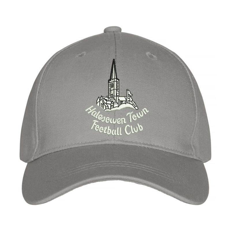 Premium cap embroidered with church logo to front.