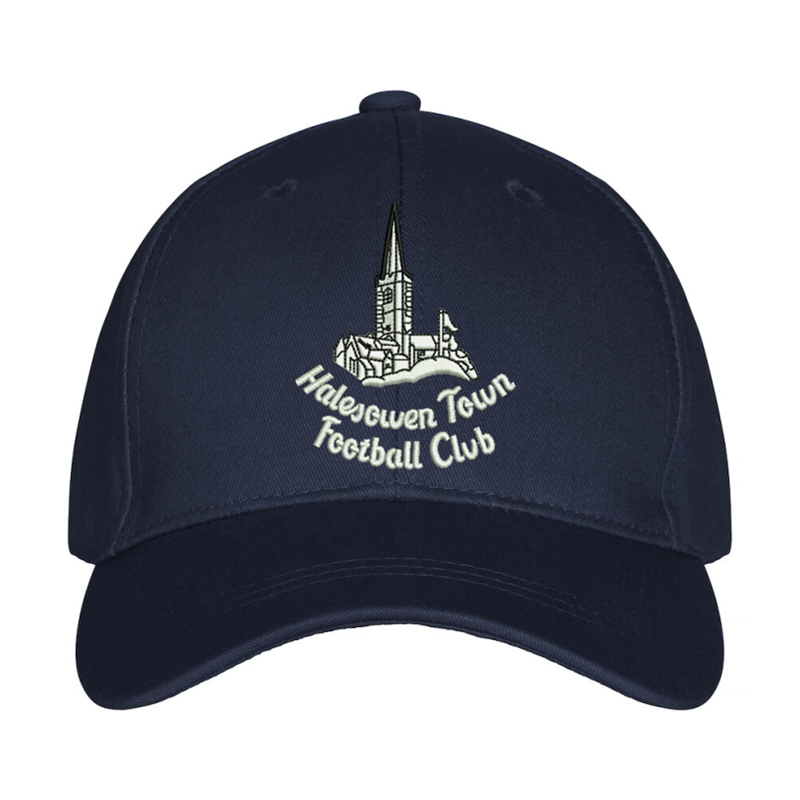 Premium cap embroidered with church logo to front.