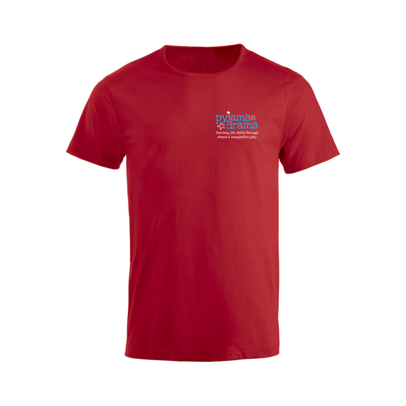 Ladyfit T Shirt printed Pyjama Drama logo front and back