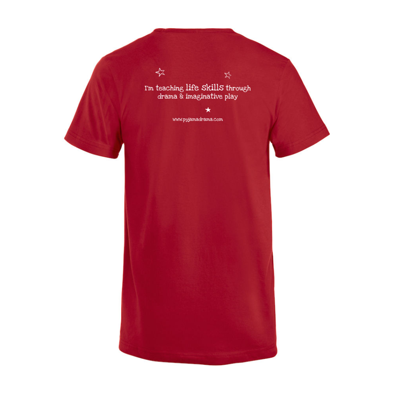 Ladyfit T Shirt printed Pyjama Drama logo front and back