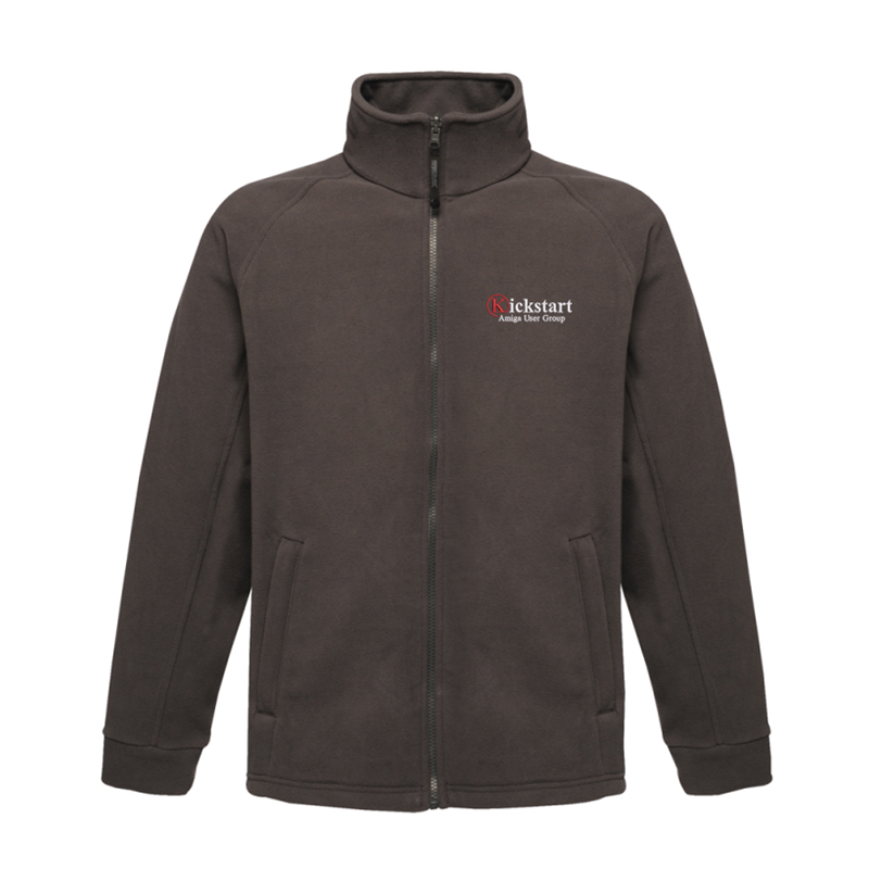 Full zip fleece jacket embroidered with logo left breast.