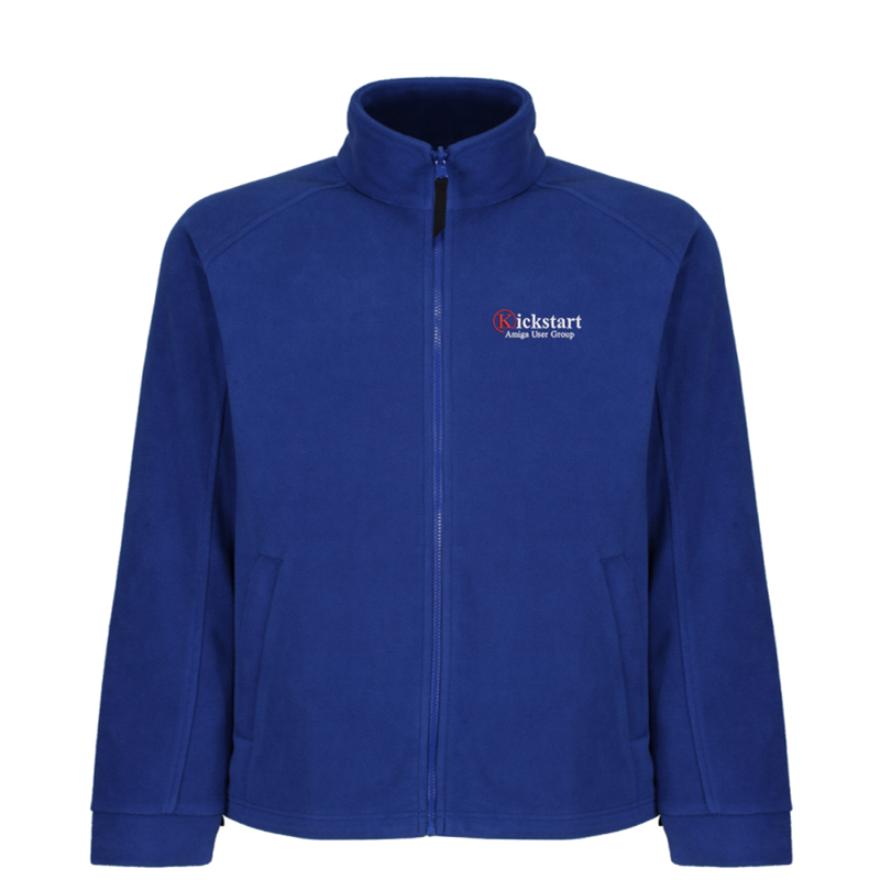Full zip fleece jacket embroidered with logo left breast.