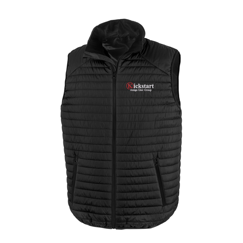 Full zip soft padded gilet with embroidered logo.