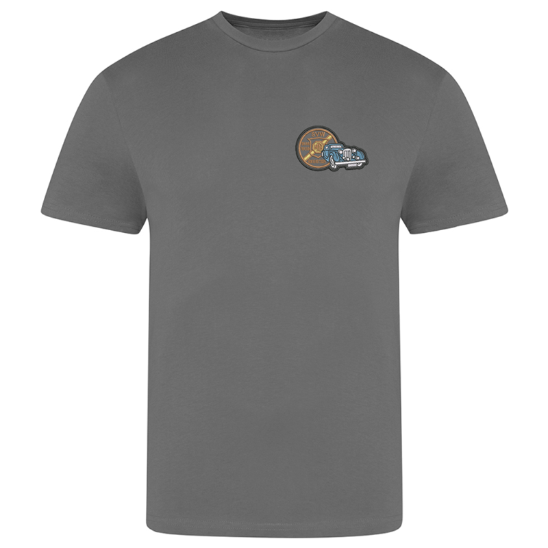 Cotton T Shirt, crew neck, embroidered with club logo to left breast.