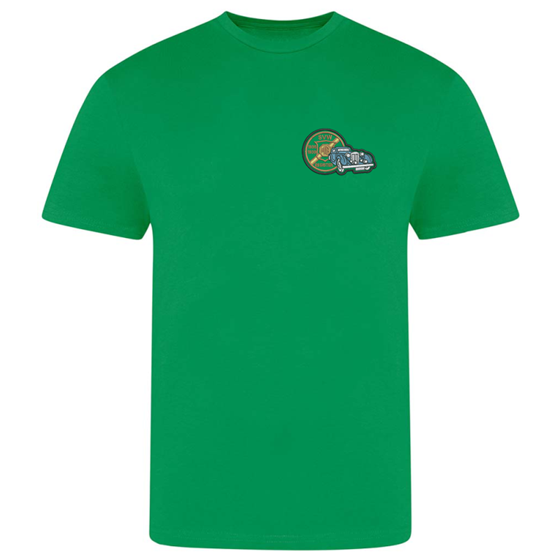 Cotton T Shirt, crew neck, embroidered with club logo to left breast.