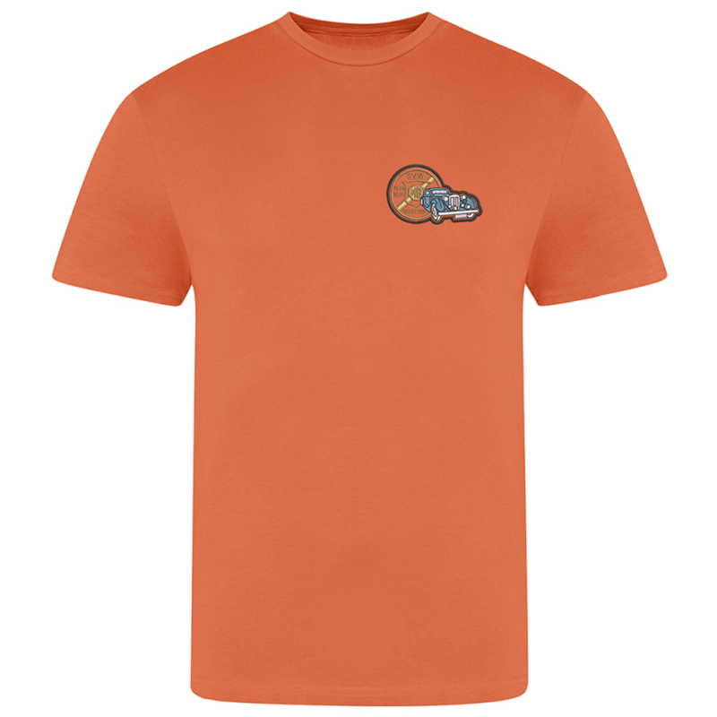 Cotton T Shirt, crew neck, embroidered with club logo to left breast.