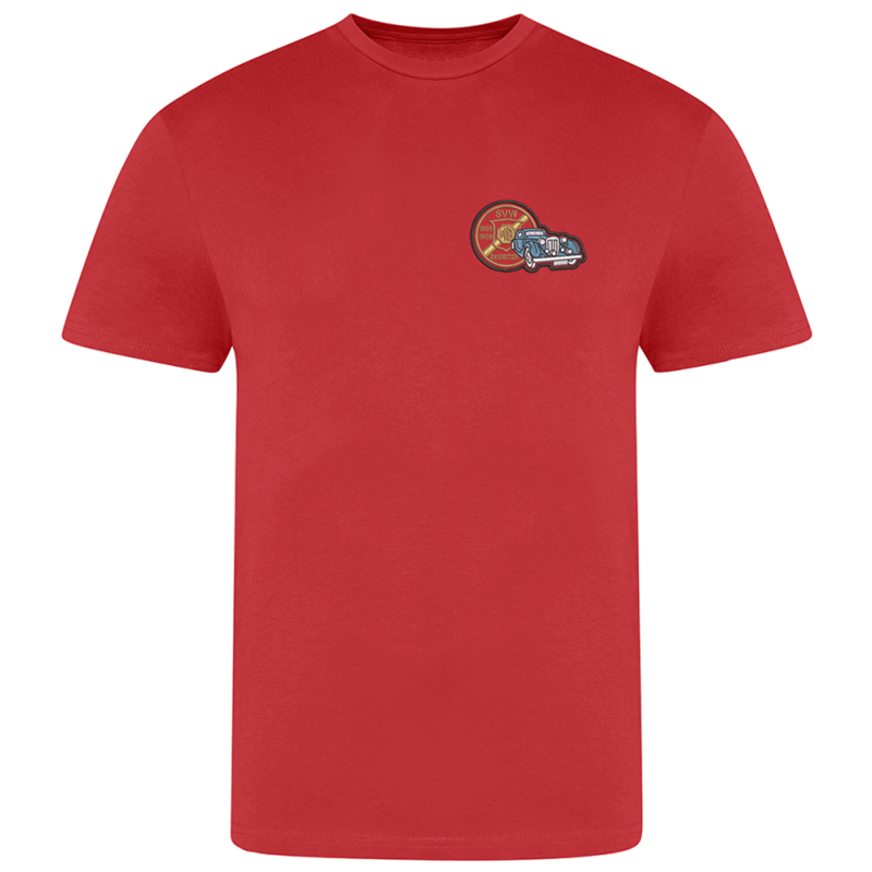 Cotton T Shirt, crew neck, embroidered with club logo to left breast.