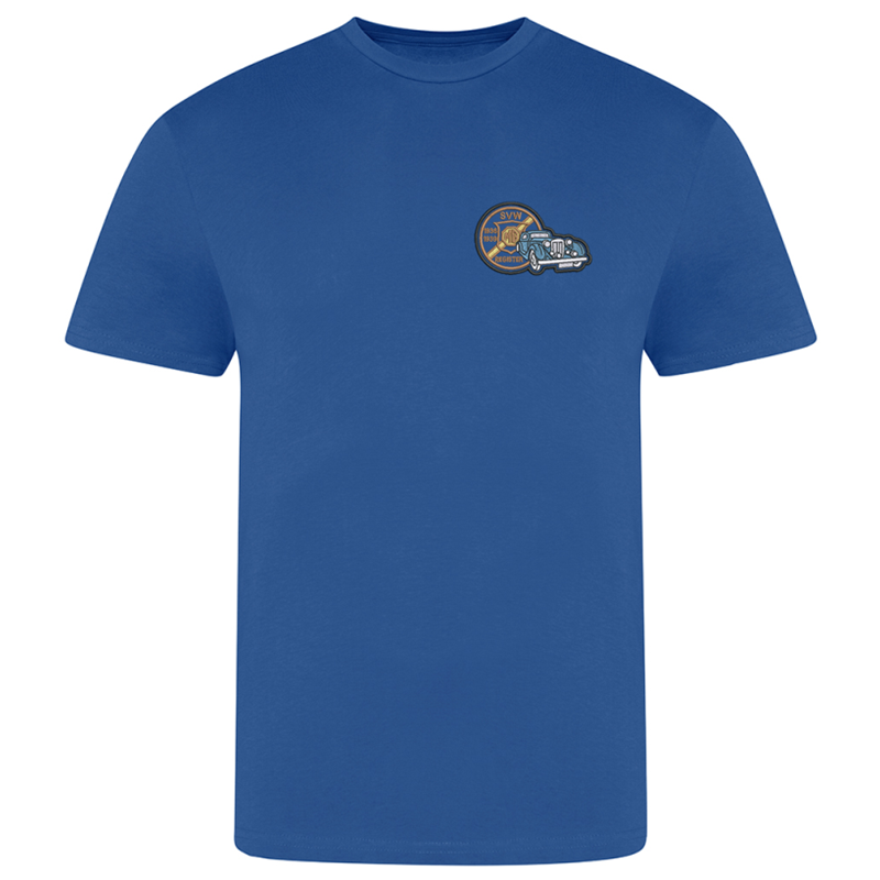 Cotton T Shirt, crew neck, embroidered with club logo to left breast.