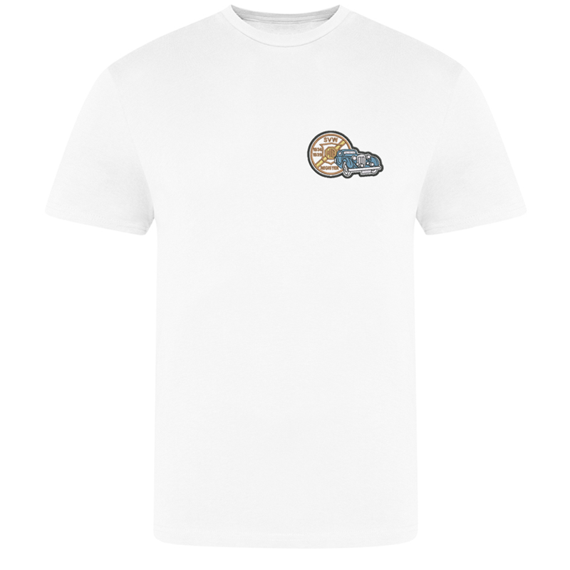 Cotton T Shirt, crew neck, embroidered with club logo to left breast.