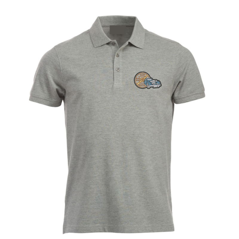 Polycotton Poloshirt embroidered with club logo to left breast.