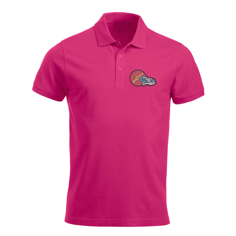 Polycotton Poloshirt embroidered with club logo to left breast.