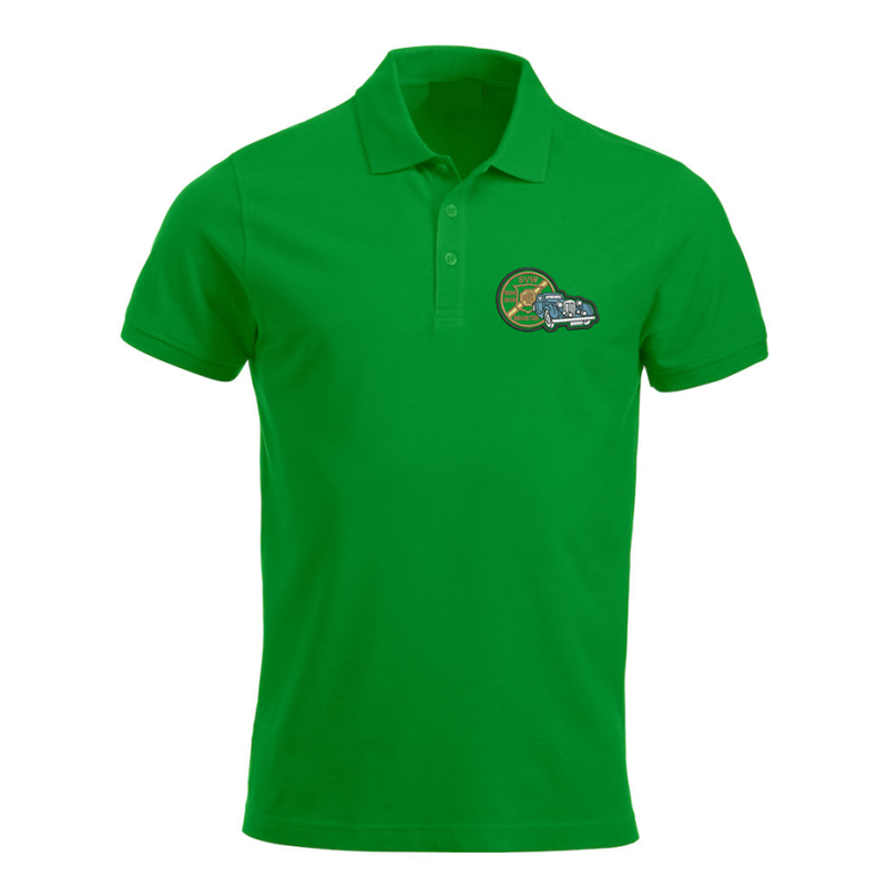 Polycotton Poloshirt embroidered with club logo to left breast.