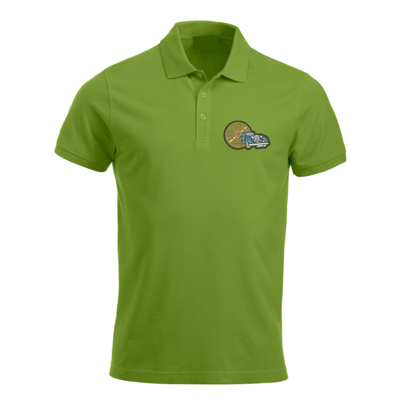 Polycotton Poloshirt embroidered with club logo to left breast.