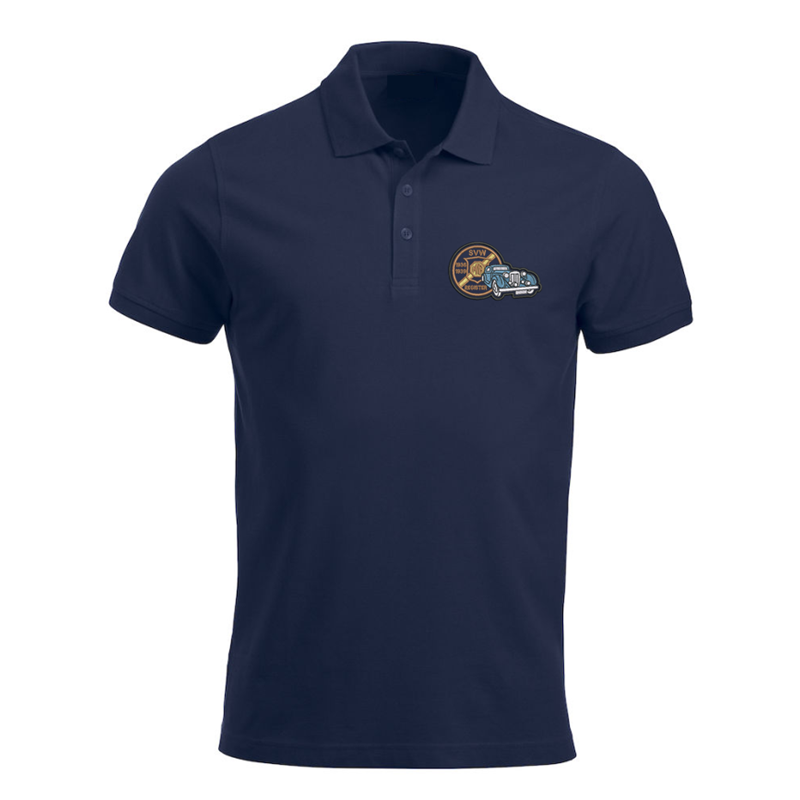 Polycotton Poloshirt embroidered with club logo to left breast.
