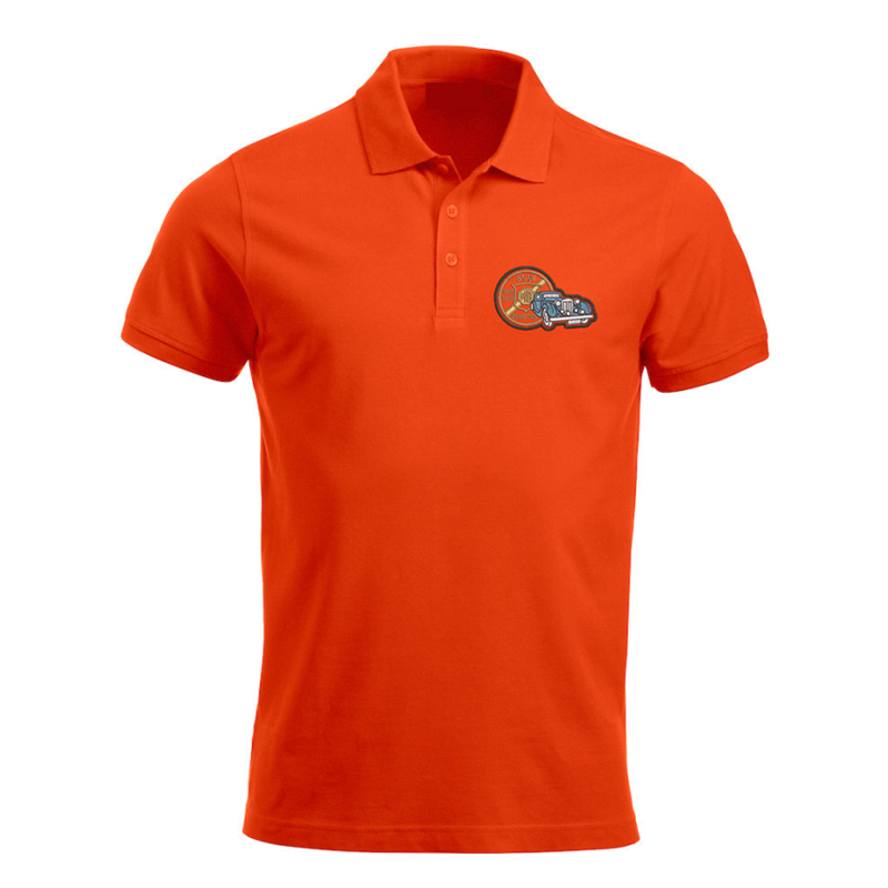 Polycotton Poloshirt embroidered with club logo to left breast.