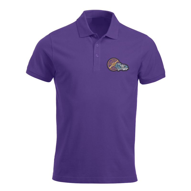 Polycotton Poloshirt embroidered with club logo to left breast.