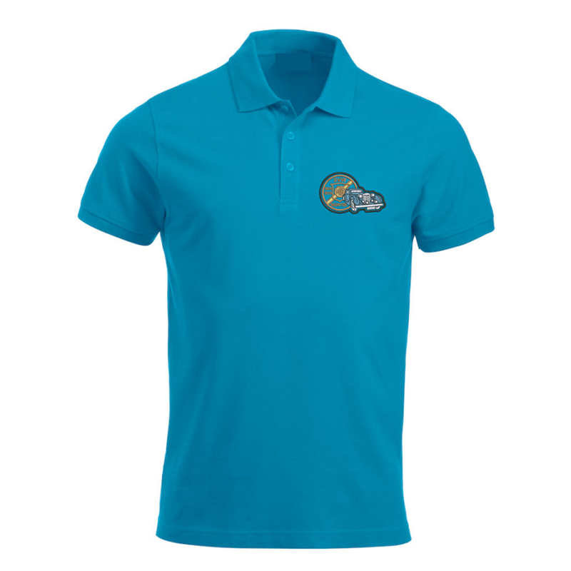 Polycotton Poloshirt embroidered with club logo to left breast.