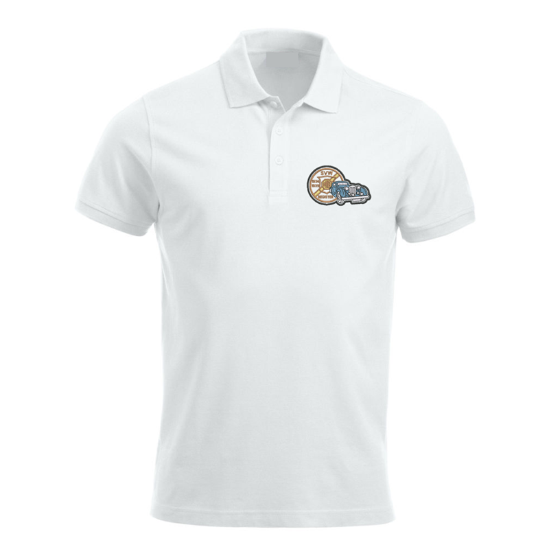 Polycotton Poloshirt embroidered with club logo to left breast.