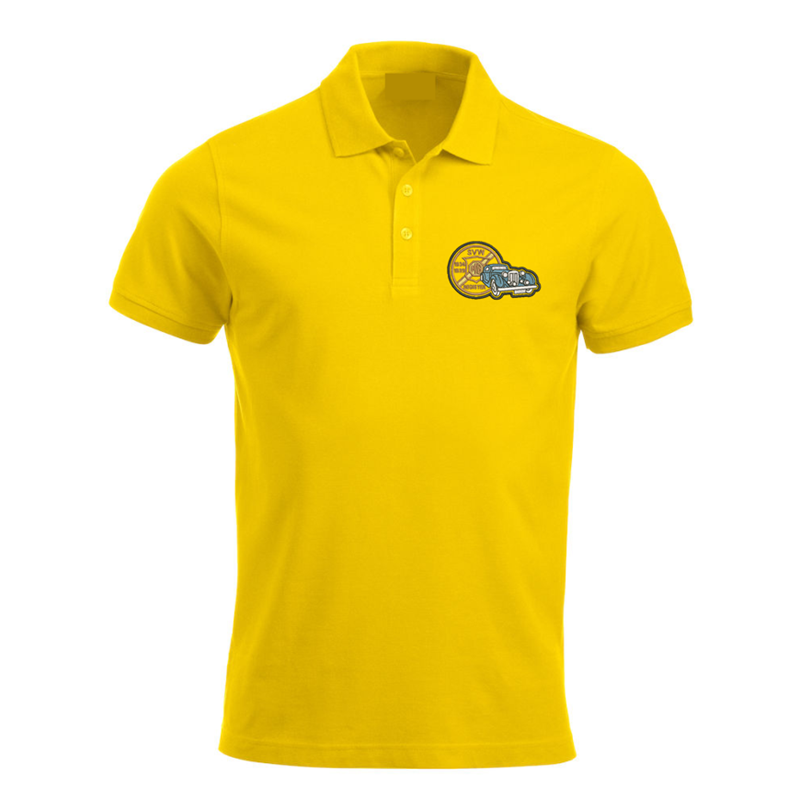 Polycotton Poloshirt embroidered with club logo to left breast.