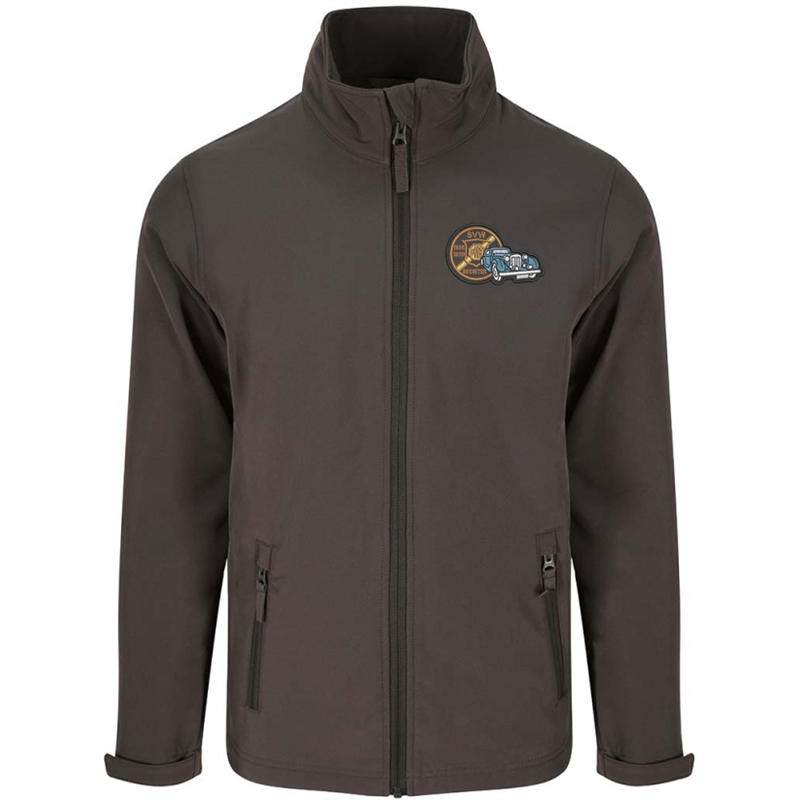 Full zip softshell jacket, embroidered logo left breast