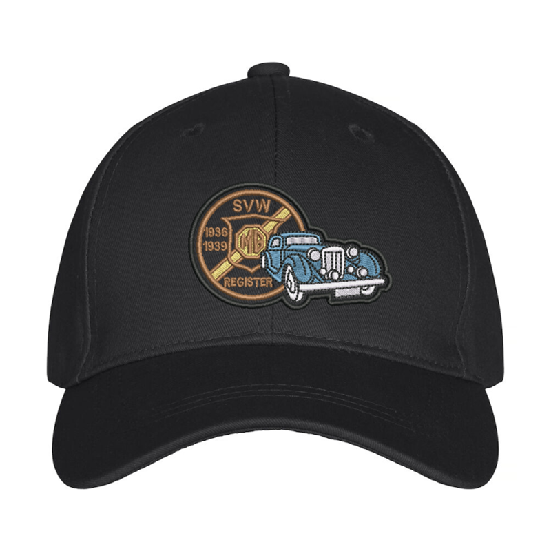 Premium baseball cap with embroidered logo