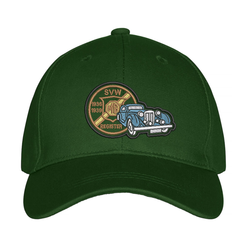Premium baseball cap with embroidered logo