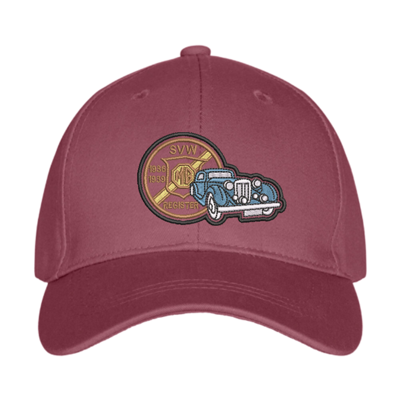 Premium baseball cap with embroidered logo