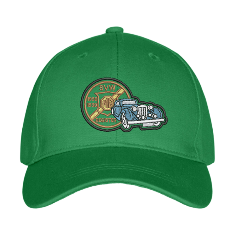 Premium baseball cap with embroidered logo