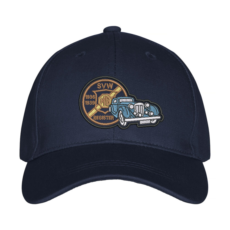 Premium baseball cap with embroidered logo